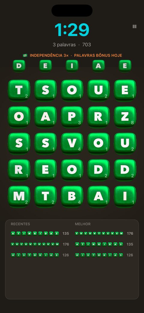 O tabuleiro pequeno de 5×5